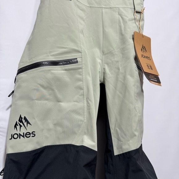 Jones • Women’s Mountain MTN Surf Snowboard Ski Bibs Sage Green M NWT - Picture 8 of 14